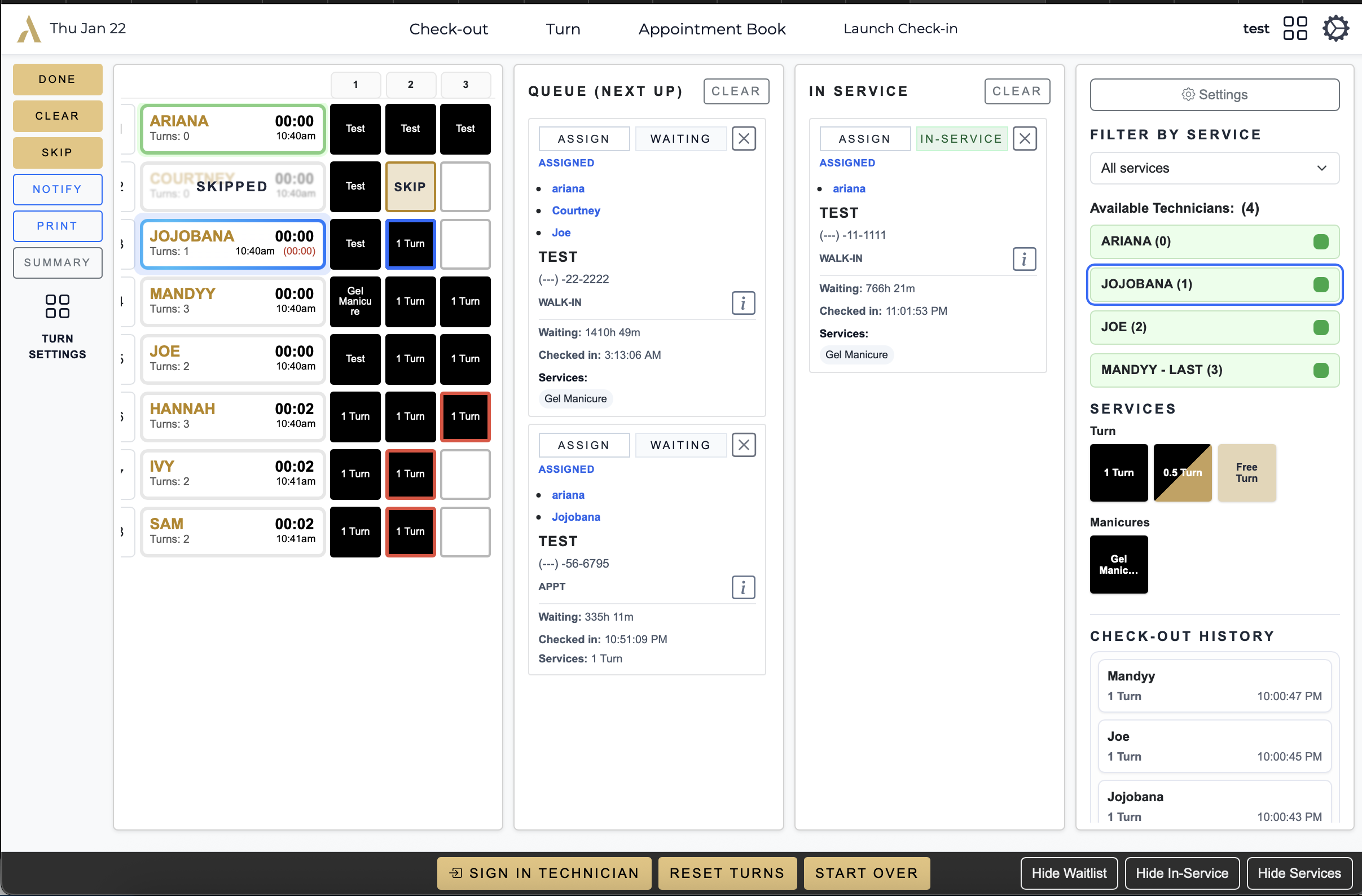 Aura dashboard on iPad